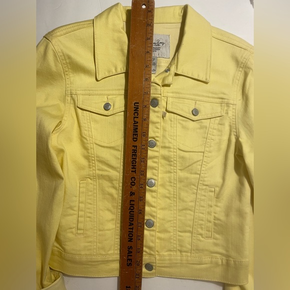American Rag Jean Jacket, NWT Yellow M - Picture 8 of 9